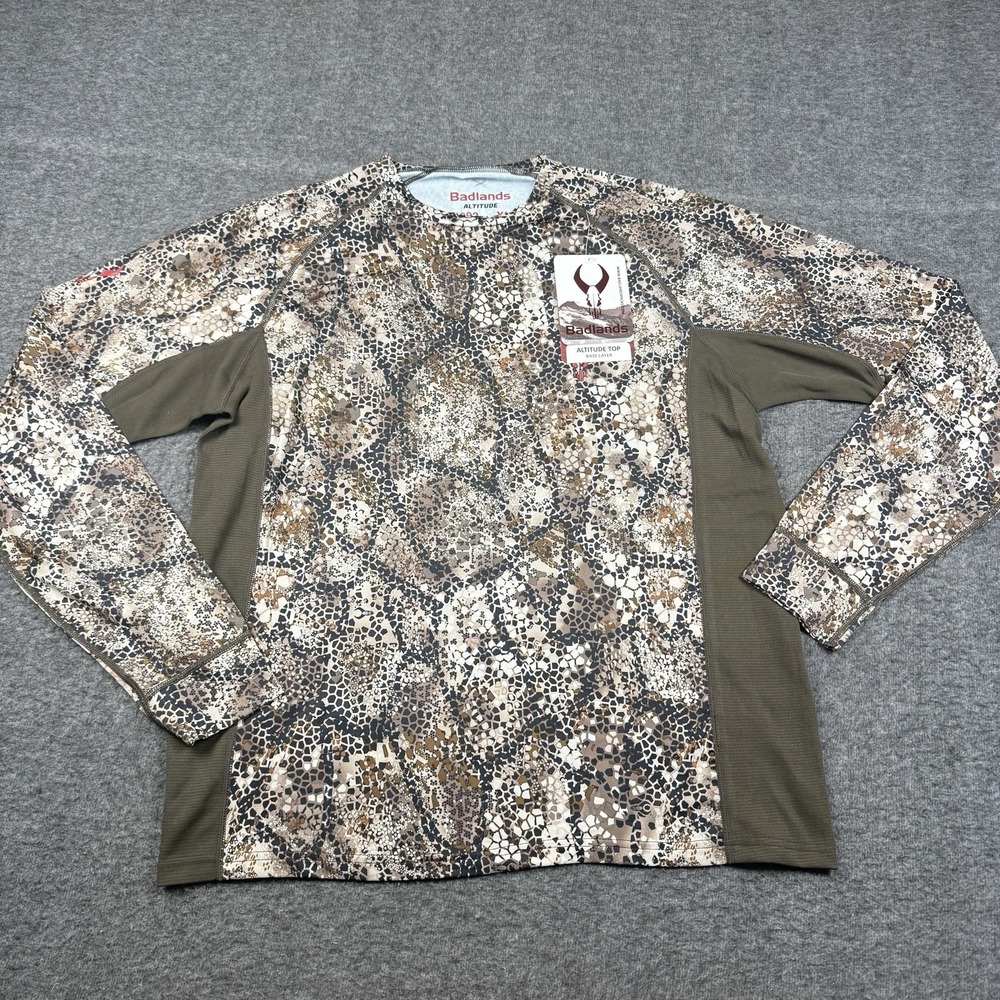 Badlands Altitude Shirt Mens XL Camo Long Sleeve Base Layer Hunt Hunting